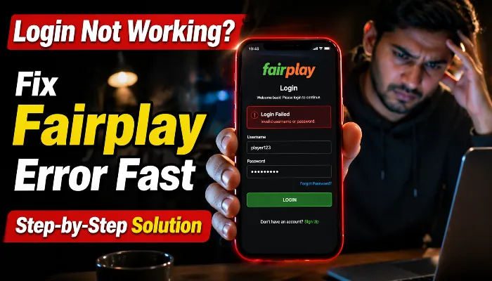 fairplay login not working error fix guide