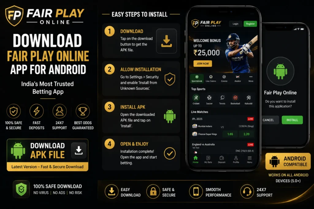 Fair Play Online app APK download and installation for Android users
