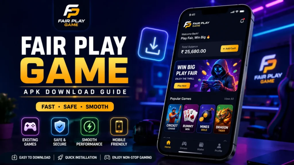 Fair Play Game app download interface on mobile device