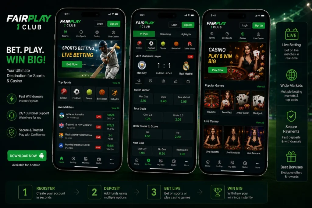 Fairplay 1 Club APK download and installation process on Android