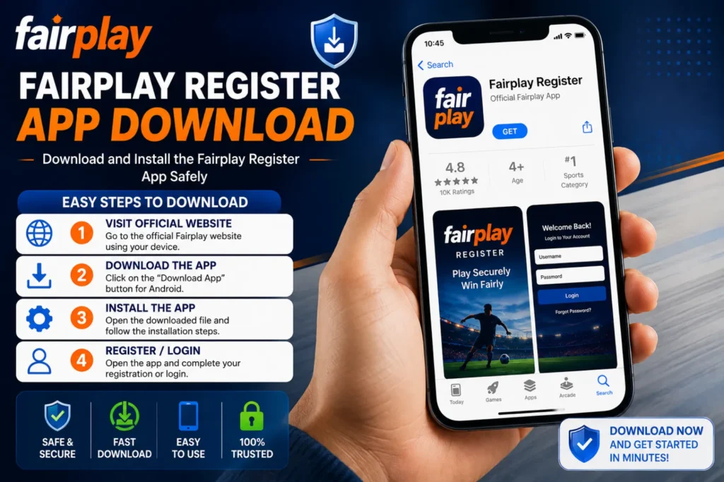 Fairplay Register online account creation process for new users
