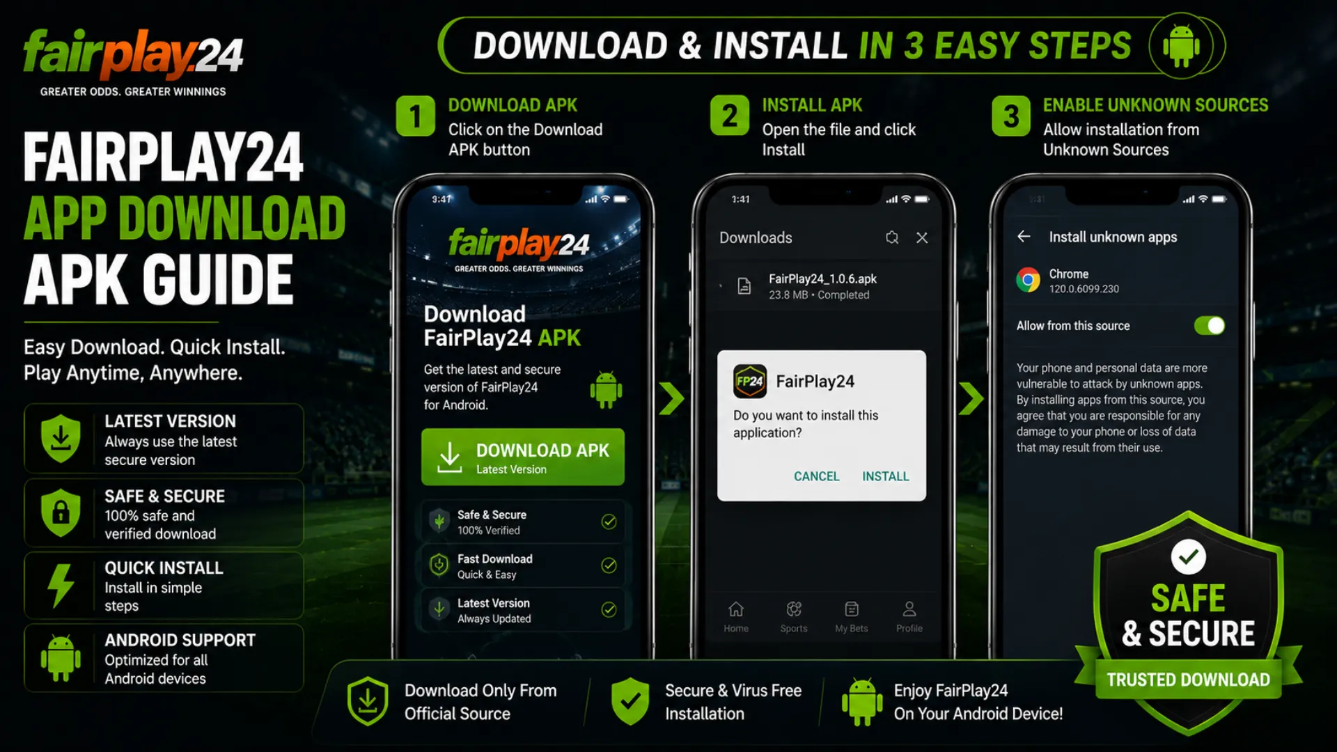 Fairplay24 app download APK latest version installation