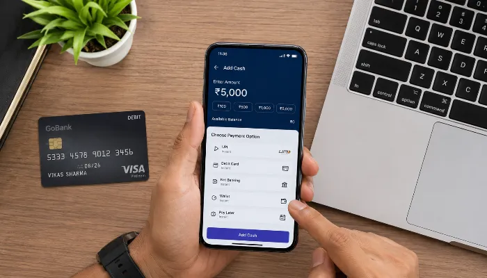 Multiple online payment methods available for Playinmatch deposits